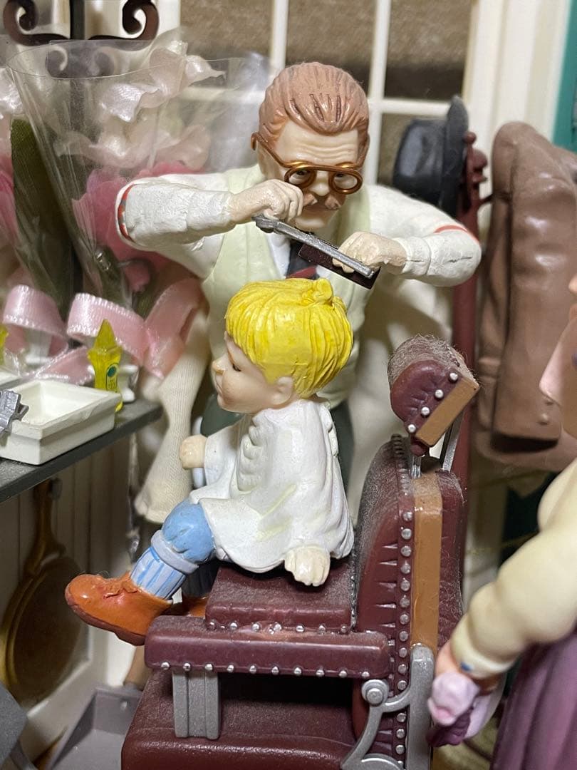 エネスコ　オルゴール　バーバーショップ　床屋さん　enesco