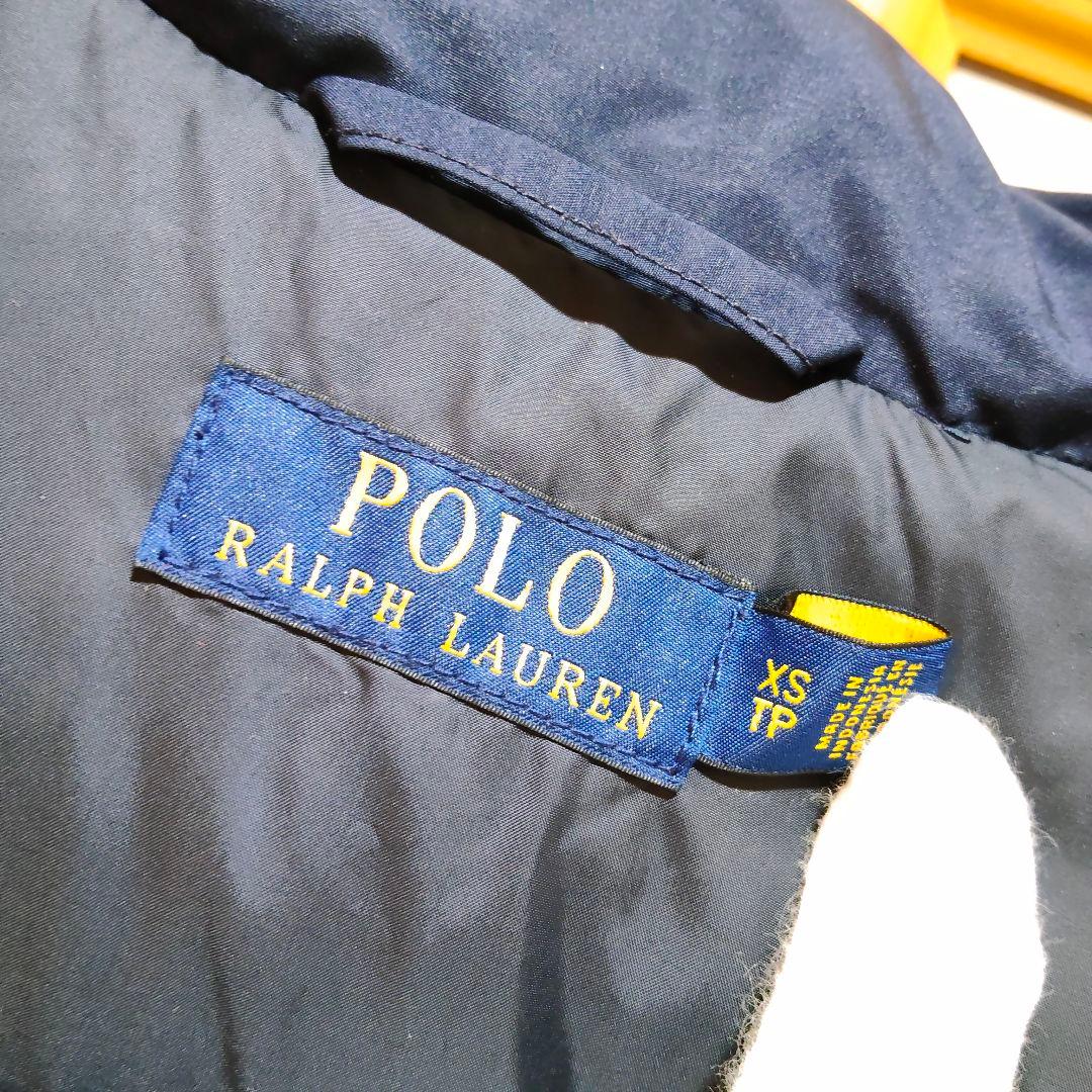 美品 ポロ ラルフローレン ダウンベスト ポニー刺繍 ネイビー 2way