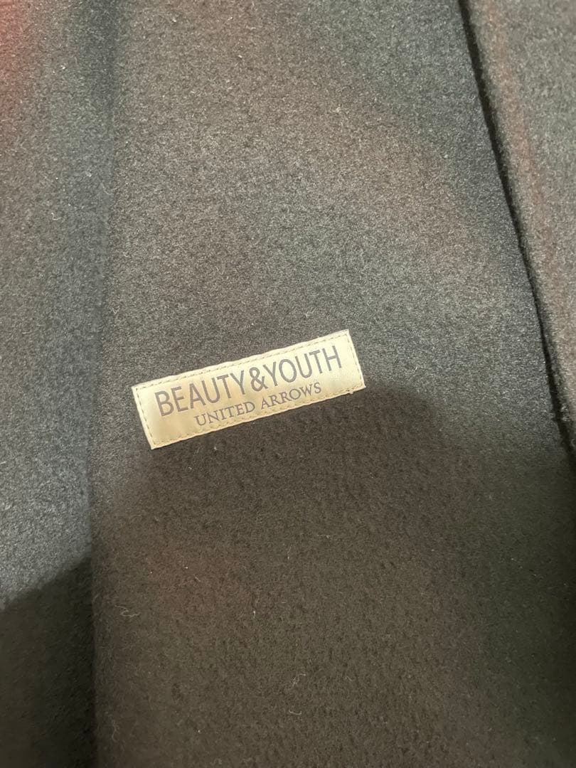 BEAUTY&YOUTH ブラック ステンカラーコート