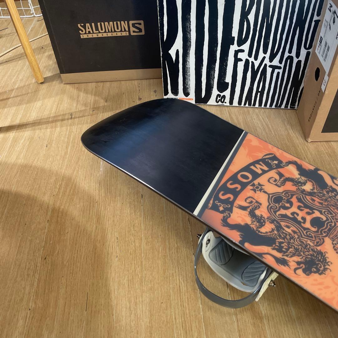 MOSS×RIDE　良質国産　希少サイズ　モス　スノーボードセット　バイン付