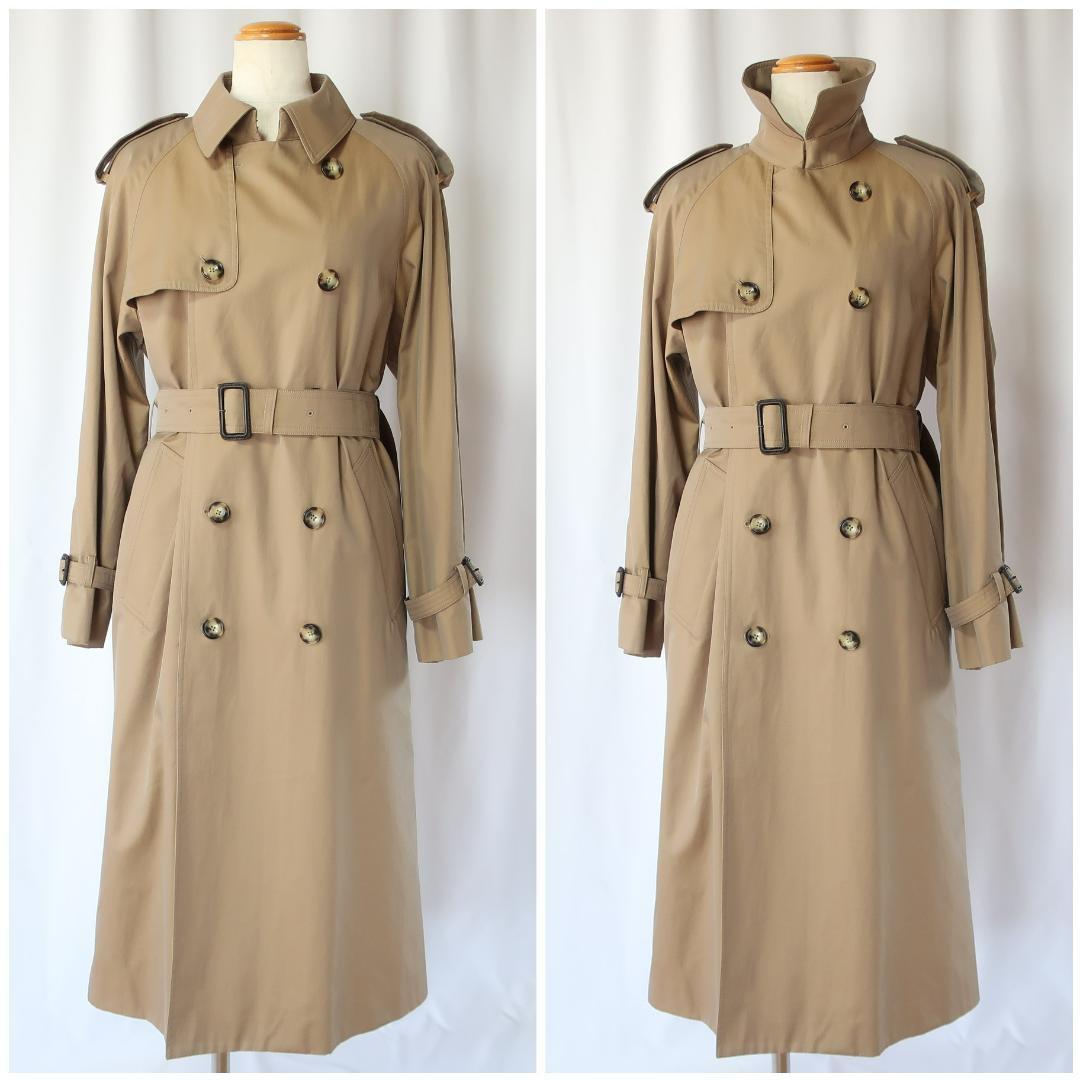 マカフィー コットンギャバジン トレンチコート ライナー付き キャメル 34