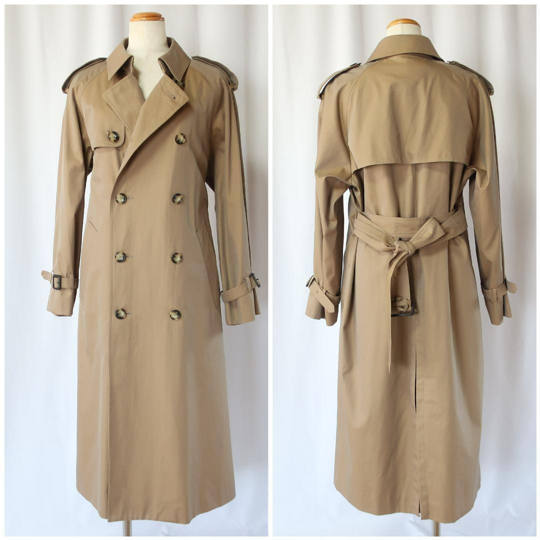 マカフィー コットンギャバジン トレンチコート ライナー付き キャメル 34