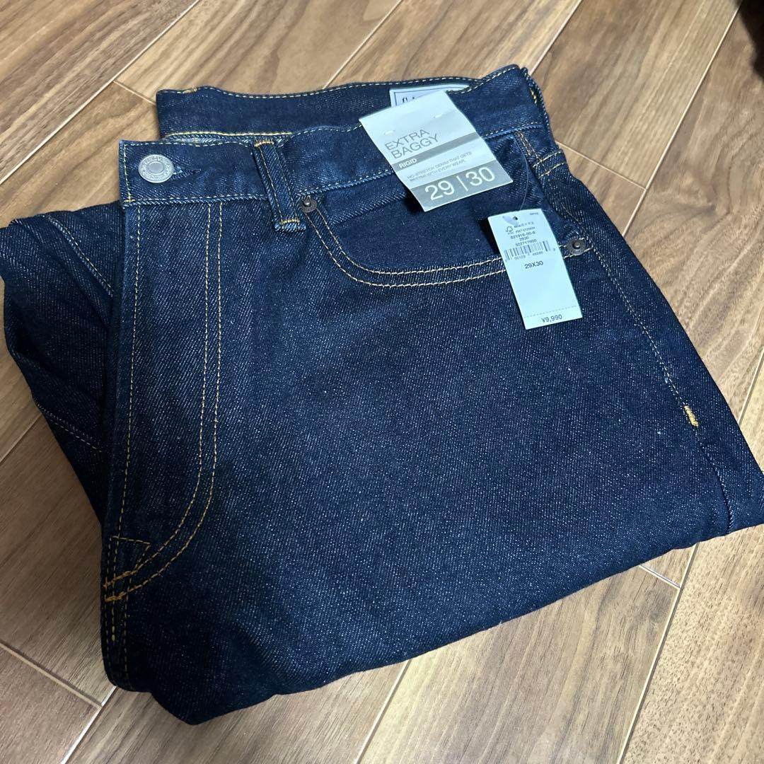 GAP ギャップ29/30スーパーバギーデニムパンツ　ダークリンス　大人気完売品