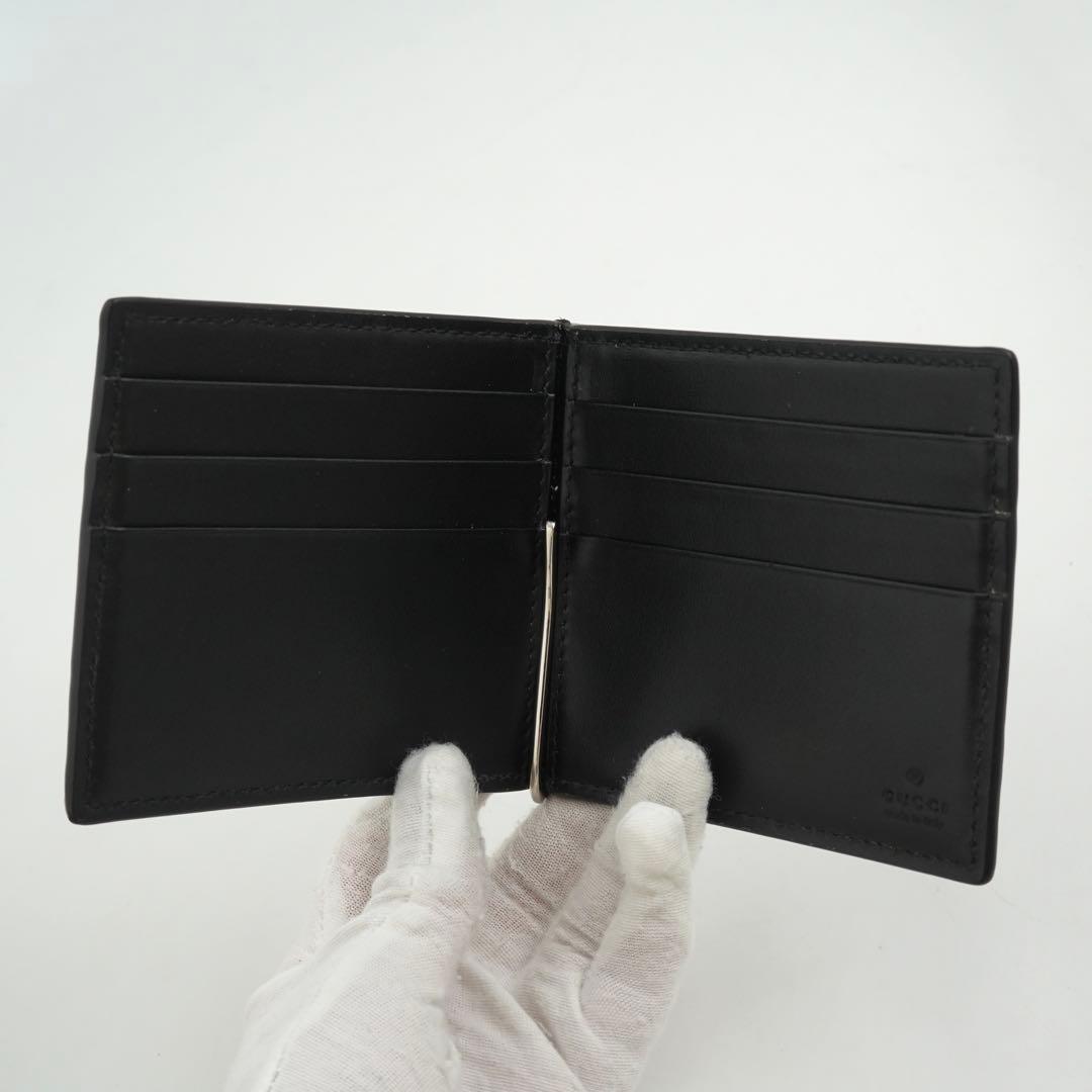 ✨未使用に近い✨　GUCCI グッチ　マネークリップ　GGエンボス　ブラック