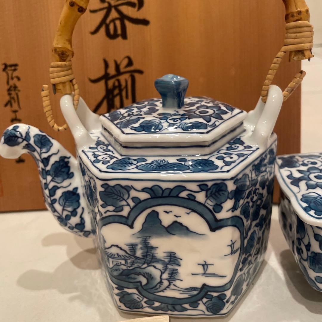 新品有田焼伝統工芸士桃山作茶器揃い