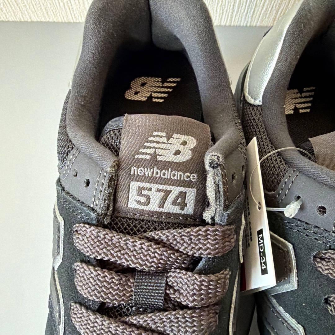 【新品未使用】ニューバランス スニーカー WL574Z ブラック 24.5cm