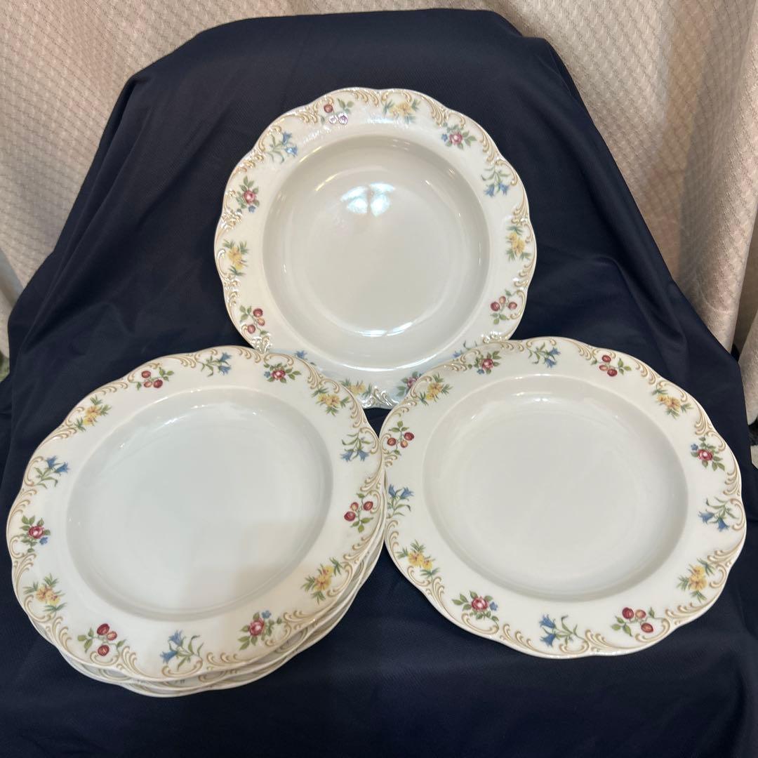 ローゼンタール　クラシックローズ　22cm 深皿　５枚組　ドイツ製