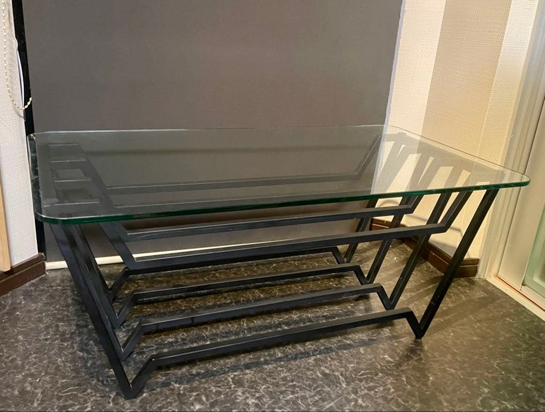 希少廃盤品 unico ウニコ VAC(バック) ガラス天板 センターテーブル