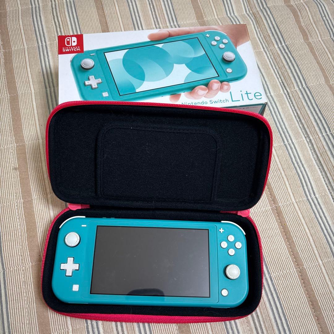 Nintendo Switch Lite (ターコイズ) 箱、ケース付き