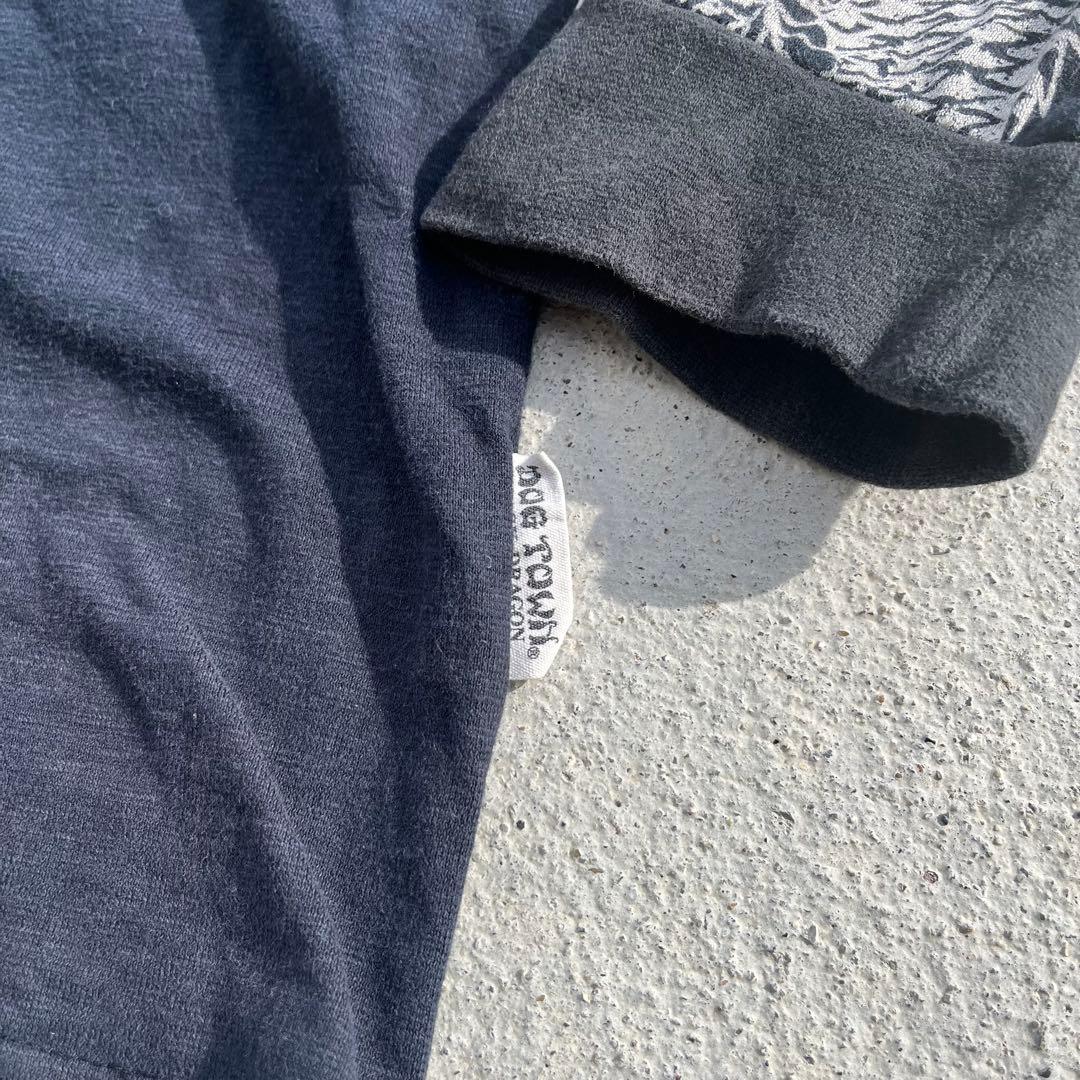 DOG TOWN ドックタウン 黒龍 長袖　ロンT パッチワークシャツ　XL