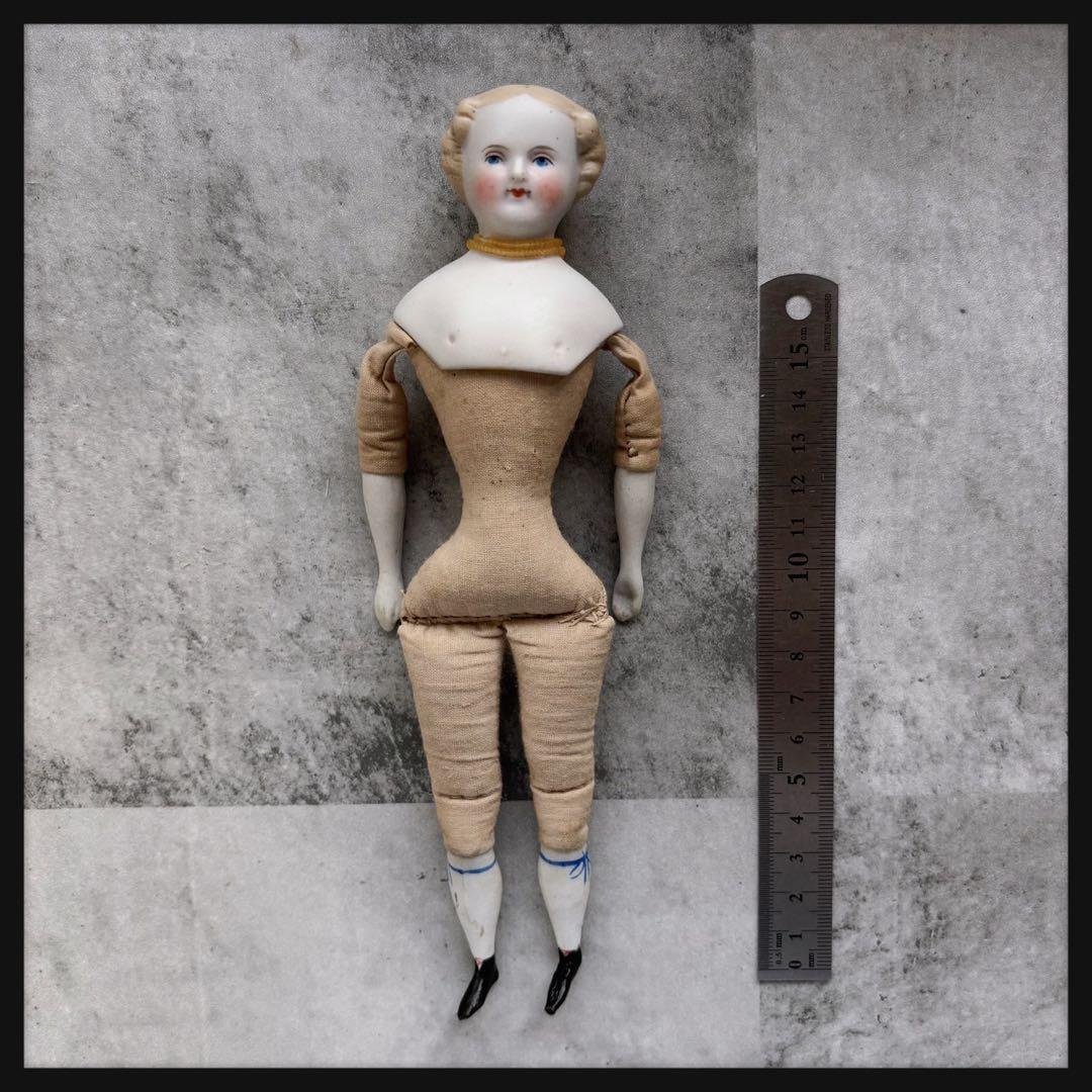 レアアンティーク パリアンドール　ビスクドール　チャイナヘッドドール