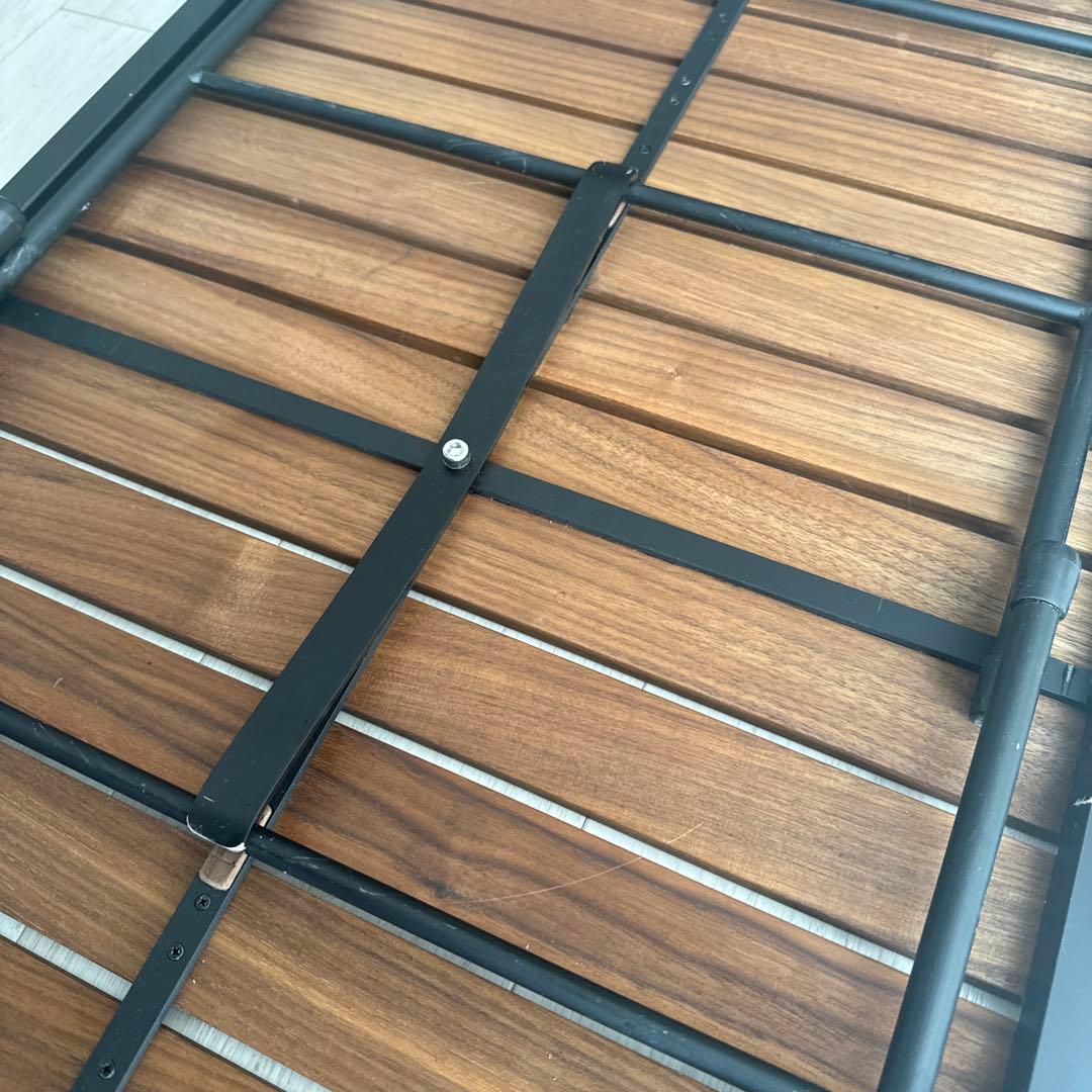 ウォルナットアイアンテーブル　オーダーメイド品