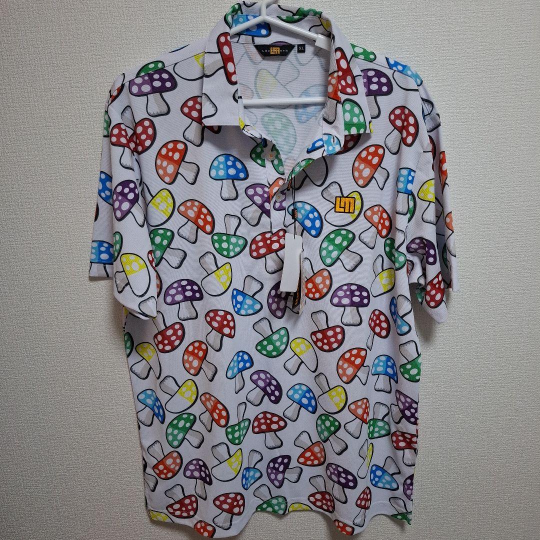 Loudmouth キノコ柄 ポロシャツ XL
