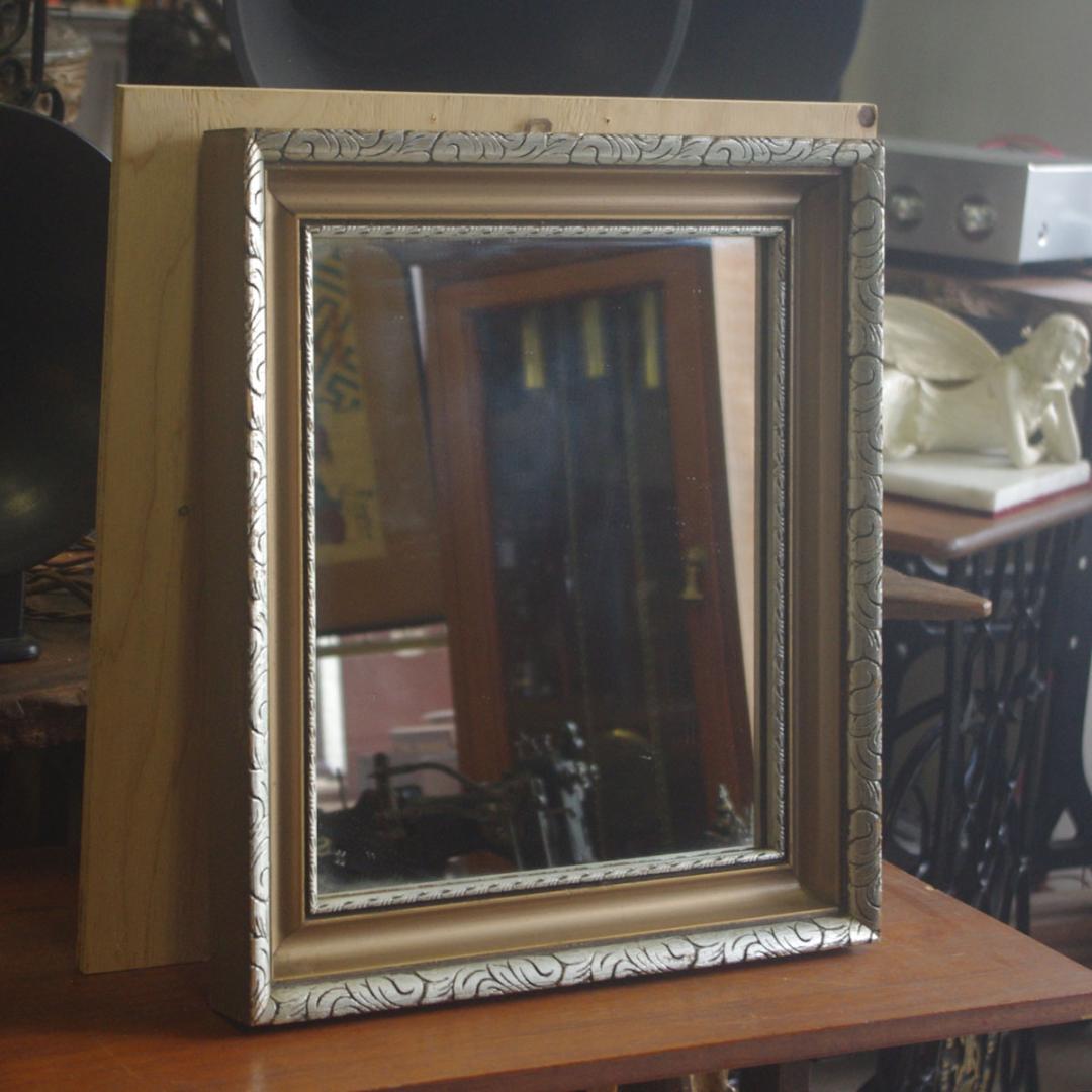 アンティークミラー 壁掛け鏡 額縁 英国 フランス シャビー シック M03