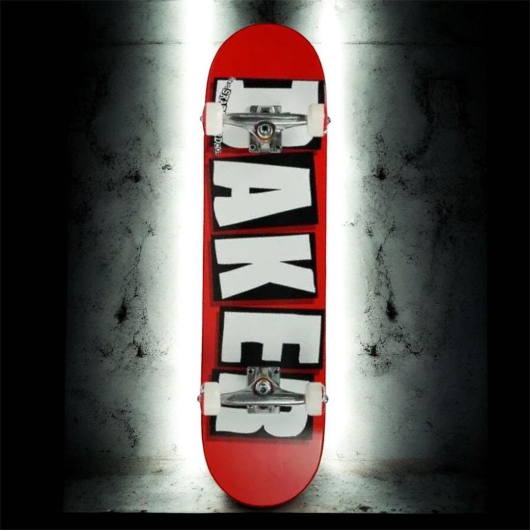 BAKER スケートボード 8.0インチ レッド　②