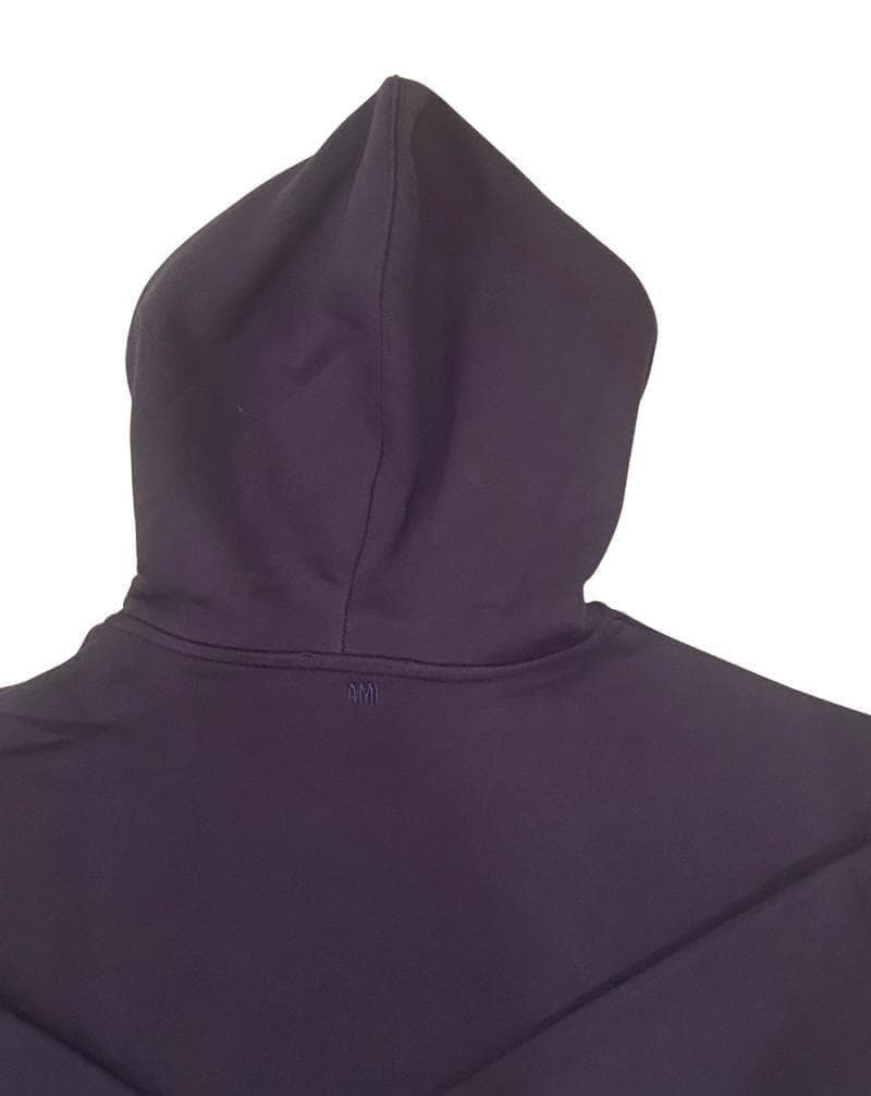 【新品 AMI Paris】パーカー ネイビー L 男女兼用 正規品 赤刺繍ロゴ