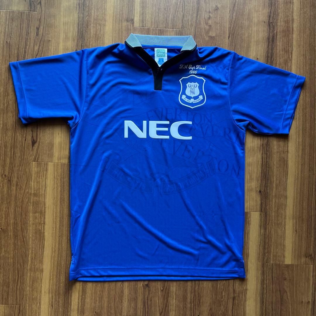 ウェア Everton 1995 FA Cup model Soccer Uniform