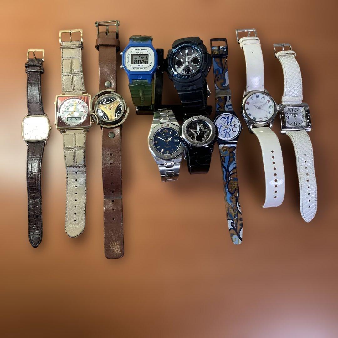 ジャンク品　CASIO セイコー　シチズン 等　腕時計10本　男女品まとめ売り