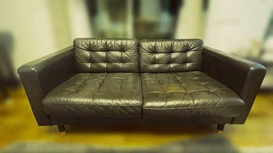 IKEA ランズクローナ　2人掛けソファ　BLACK