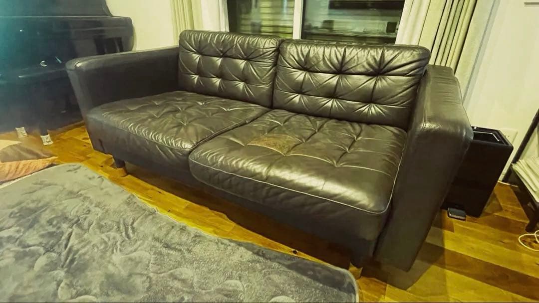 IKEA ランズクローナ　2人掛けソファ　BLACK