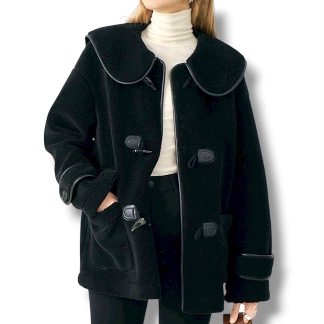 Fano Studios ワイドカラー ミドルダッフルコート ゆったり M