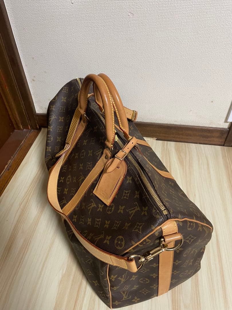 美品 ルイ・ヴィトン モノグラム ボストンバッグ　キーポル バンドリエール50