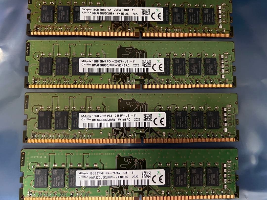 SK hynix 16GB DDR4 メモリ ×4