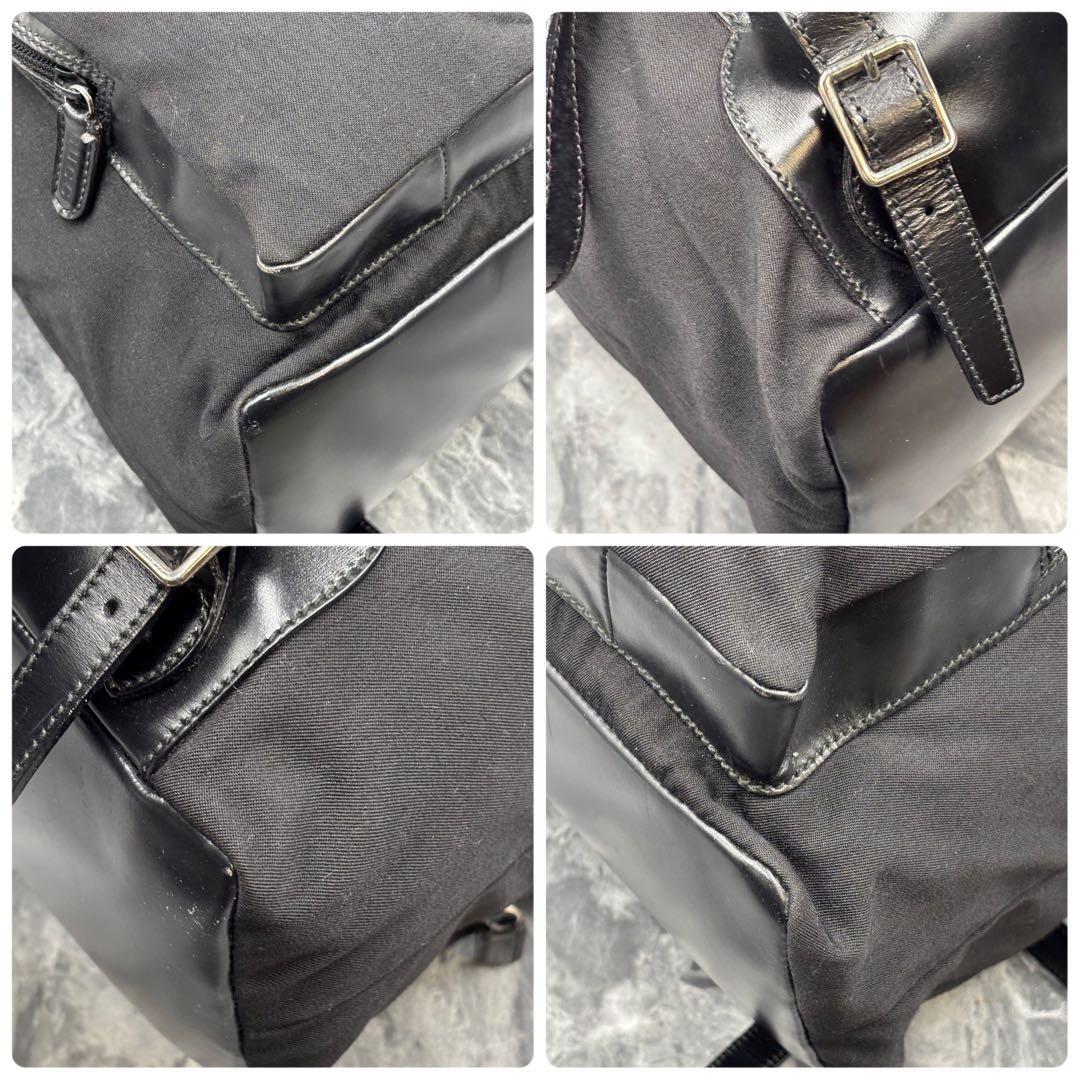 ✨美品✨GUCCI リュック バッグパック レザー ブラック 黒 シルバー金具