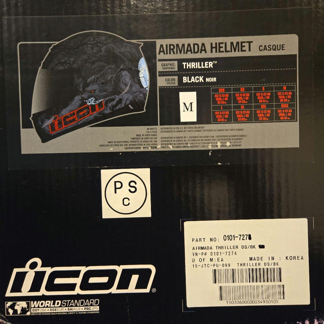 ICON 希少デザイン THRILLER 付属品あり Mサイズ