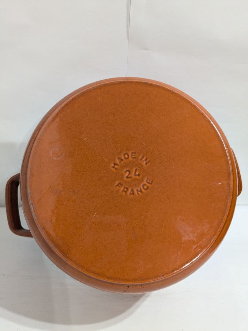 Staub　ココット・ロンド　シナモン　24cm　ストウブ