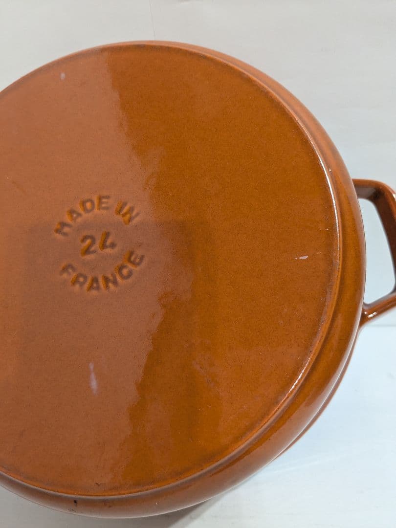 Staub　ココット・ロンド　シナモン　24cm　ストウブ