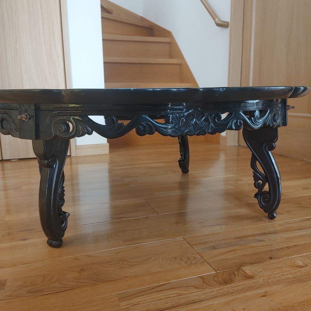 螺鈿細工　丸テーブル