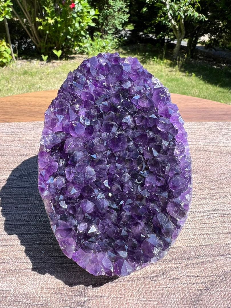 A618 高品質アメジストドーム パワーストーン 紫水晶 天然石 置き物