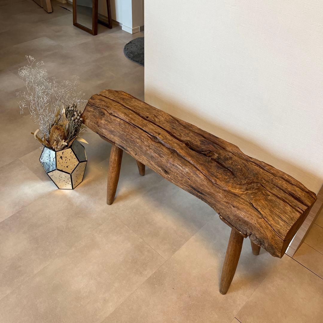 ウッドスツール　天然木ベンチ　飾り台 玄関 おしゃれ 北欧