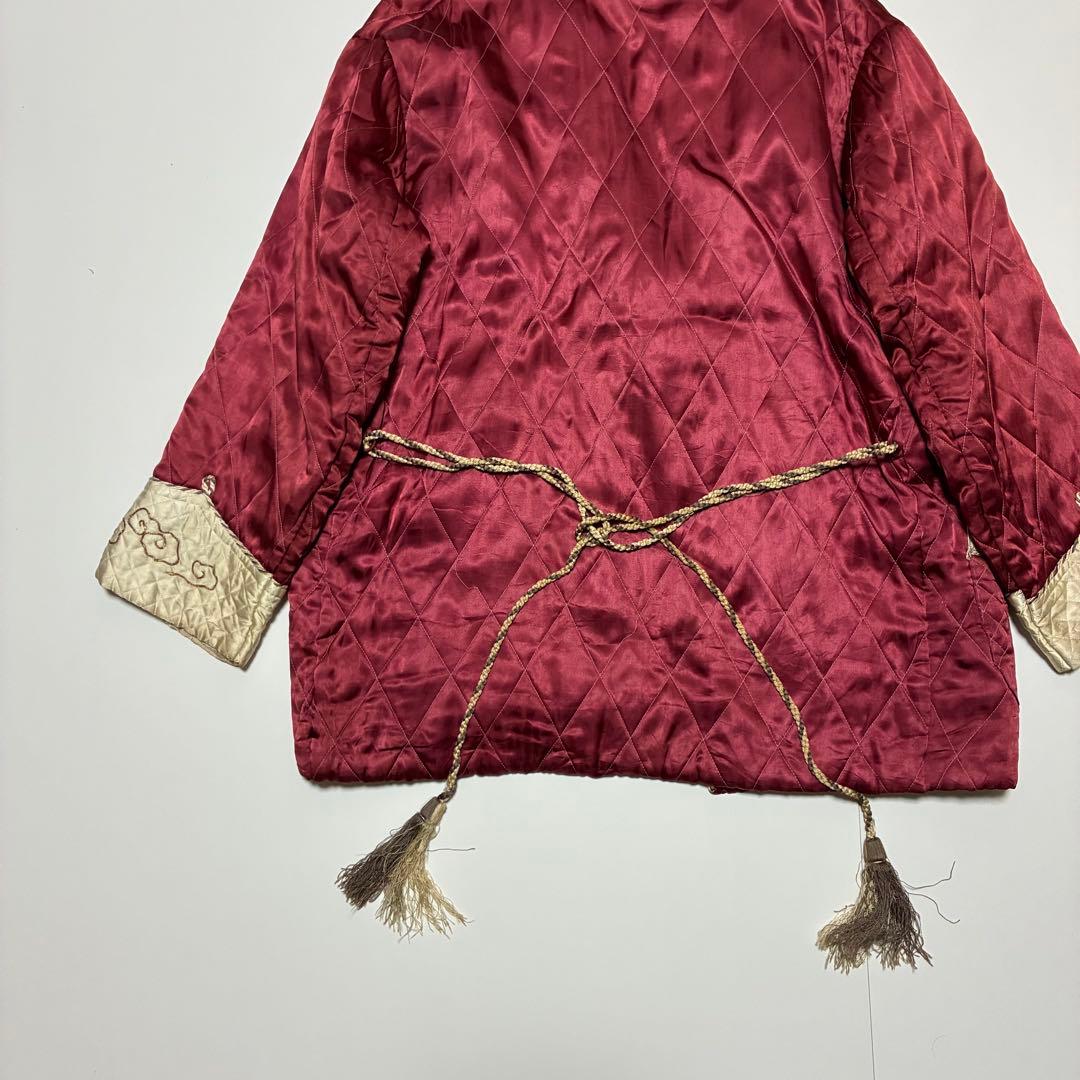 功*夫様 40s 50s スカガウン　スーベニアガウン　刺繍　龍　vintage