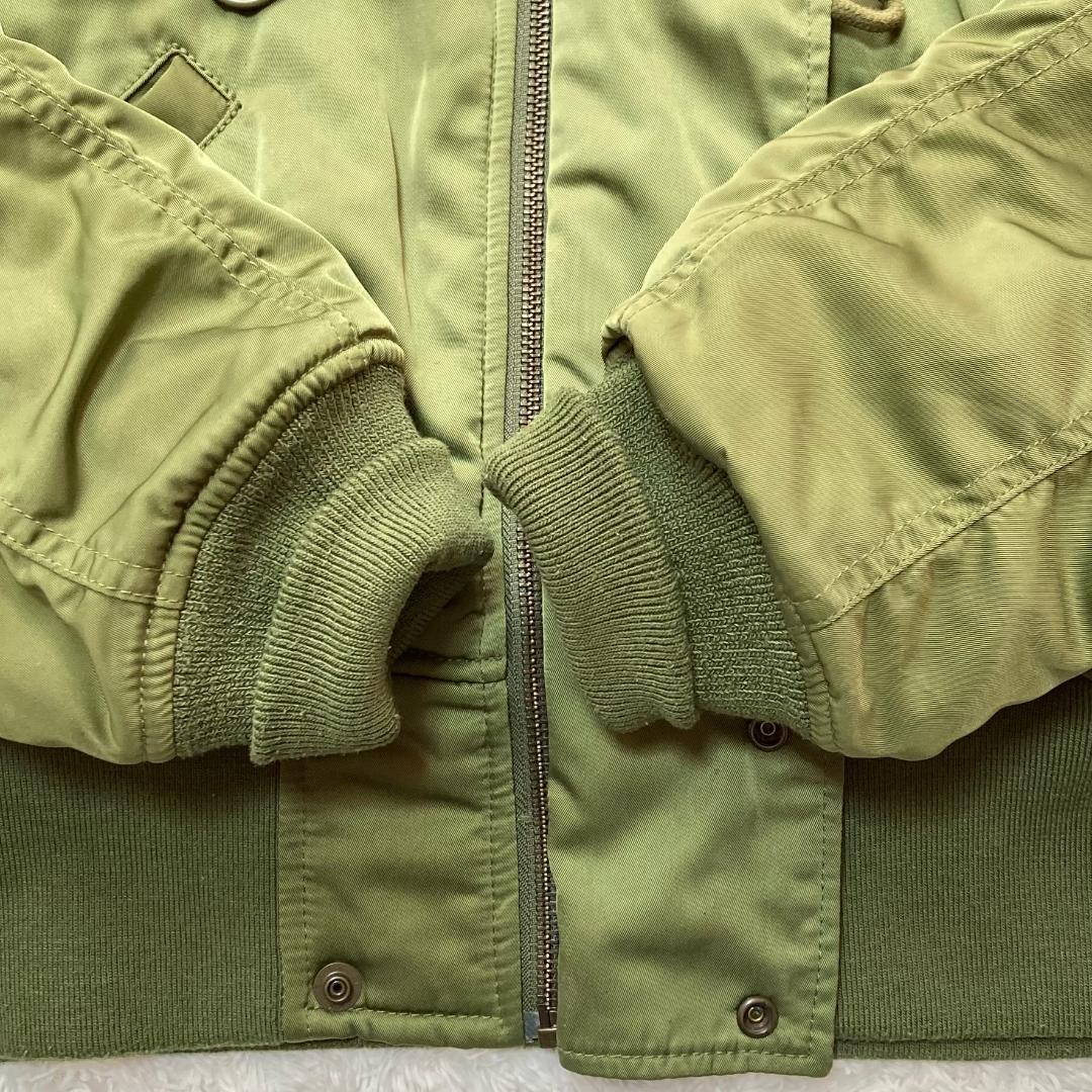 00s y2k 短丈 N2B フライトジャケット S ファー付フード ショート丈