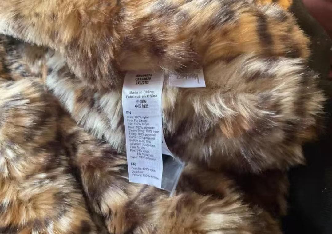 STUSSY × ALPHA N-2B 黒 フライトジャケット ファー