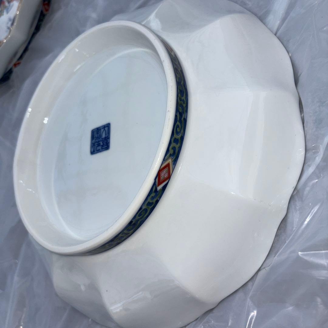 有田焼 伊万里様式 色絵 大皿 4枚組 金彩入り 日本製