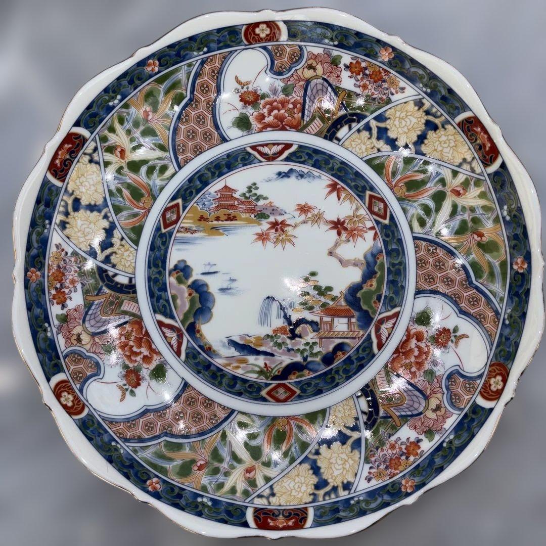 有田焼 伊万里様式 色絵 大皿 4枚組 金彩入り 日本製