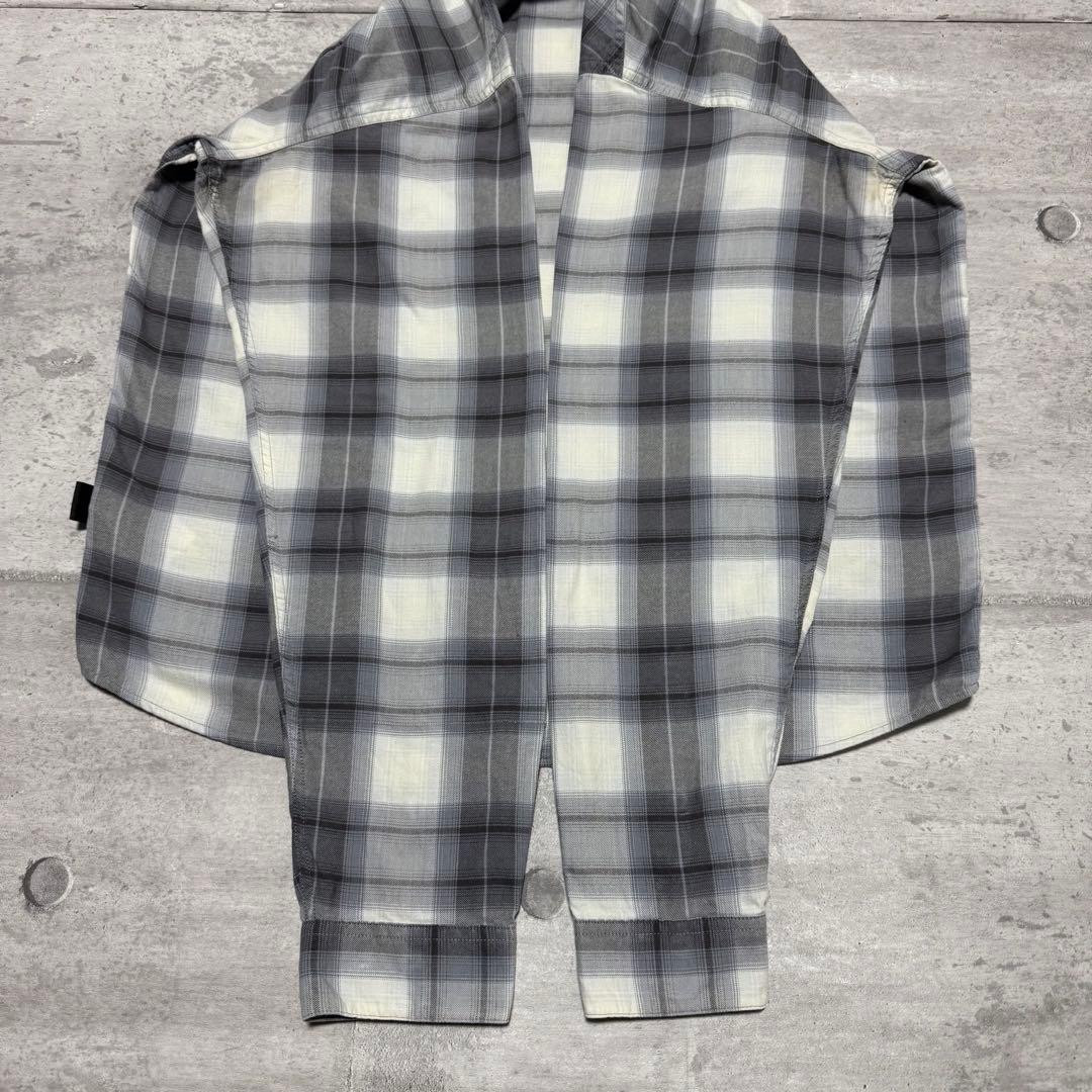 patagonia 15年製 バックショットシャツ ブラック ホワイト オンブレ