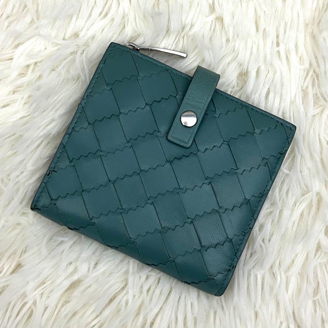 【美品】ICチップ内蔵 BOTTEGA VENETA 二つ折り財布