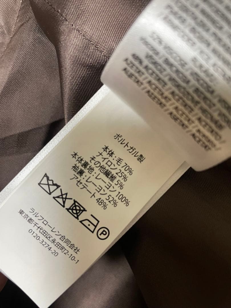 新品 ポロ ラルフローレン コート 4 ブラウン 14万程