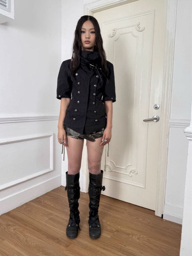 doublepunch ナポレオン ジャケット 黒 M