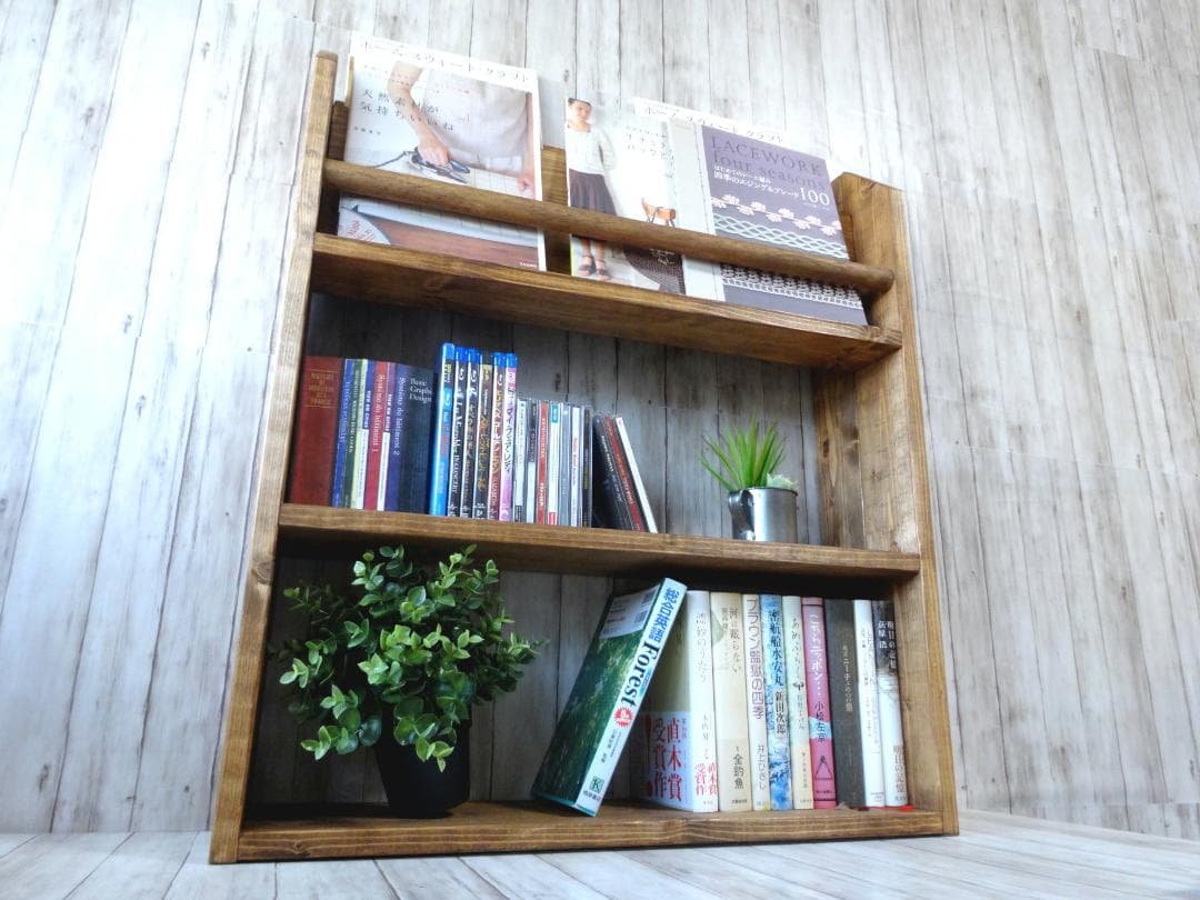 ハンドメイド オールインワンラック ワイドタイプ（チーク色）