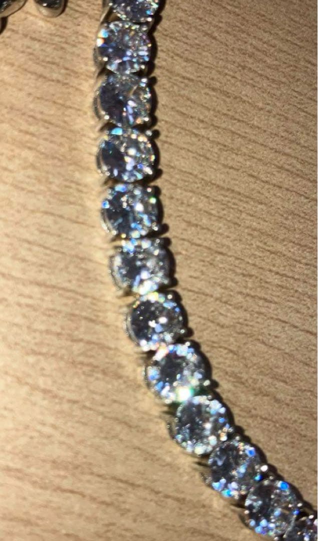 舐達麻着用 シルバー925 テニスブレスレット ジルコニア アバランチ