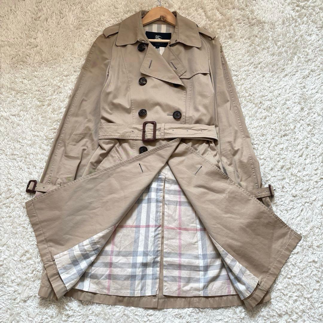 美品✨バーバリーロンドン トレンチコート ハニーベージュ L メガチェック