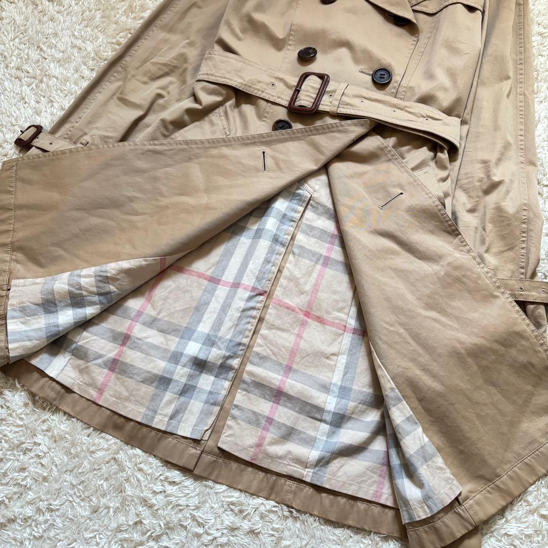 美品✨バーバリーロンドン トレンチコート ハニーベージュ L メガチェック