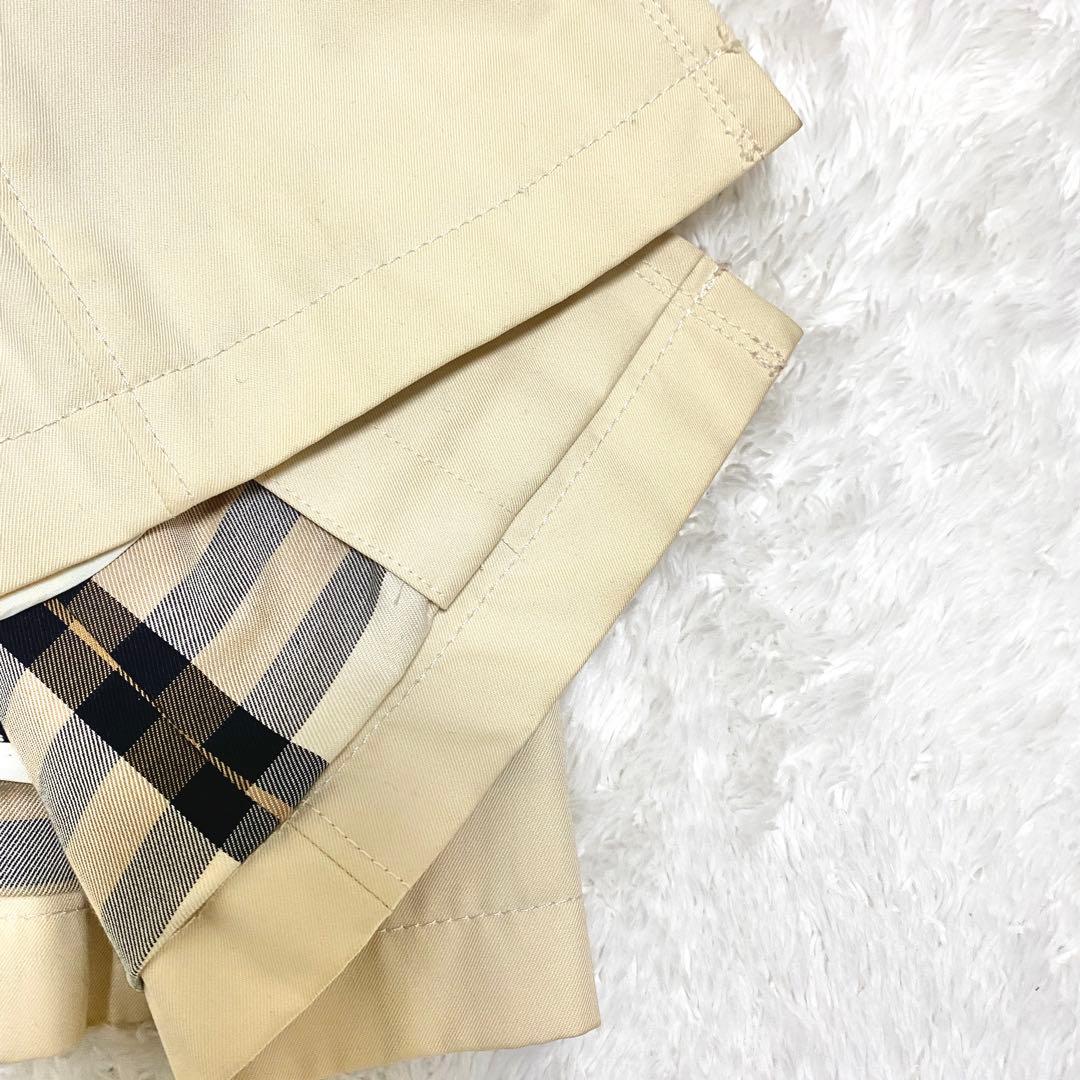 バーバリーブルーレーベル　トレンチコート　ライトベージュ　ノバチェック　38M