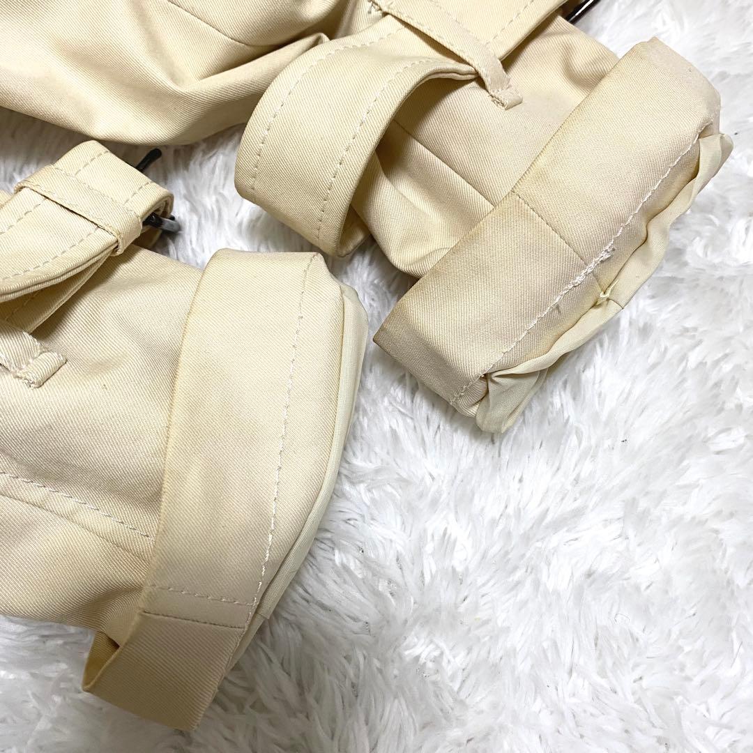 バーバリーブルーレーベル　トレンチコート　ライトベージュ　ノバチェック　38M