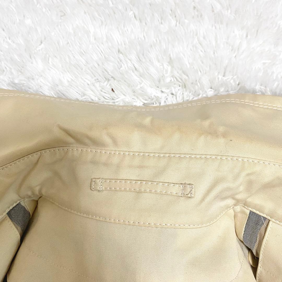 バーバリーブルーレーベル　トレンチコート　ライトベージュ　ノバチェック　38M